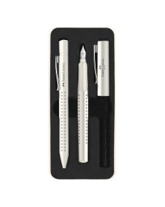 BOLIGRAFO + PLUMA FABER CASTELL GRIP HARMONY LECHE DE COCO