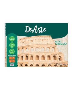 BLOC DIBUJO PRAXTON DE ARTE ESPIRAL SIN RECUADRO A3 140G 20H