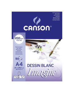 BLOC DIBUJO CANSON IMAGINE ENCOLADO A4 200G 50H