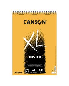 BLOC DIBUJO CANSON XL BRISTOL ESPIRAL A3 180G 50H