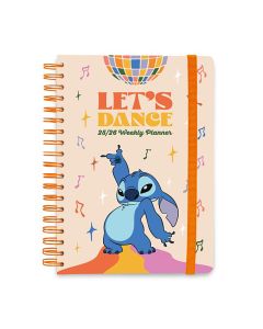 AGENDA ESCOLAR ERIK TAPA DURA ESPIRAL DISNEY STITCH CON GOMA A5 SEMANA VISTA