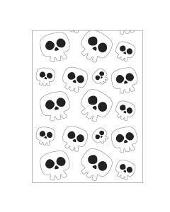 BOLSA BASURA FIXO KIDS DISFRACES HALLOWEEN CALABERAS 65X90 PAQUETE 5UD