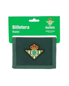 BILLETERA SAFTA CON CABECERA REAL BETIS RESISTENTE AGUA 9,5X12,5CM