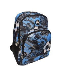 MOCHILA MANENTI B4U CALCIO AZUL ADAPTABLE A CARRO 41X31CM