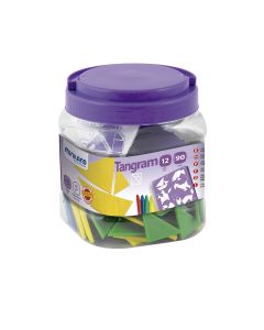 JUEGO MINILAND 84 PIEZAS SET 12 TANGRAM +5 AÑOS