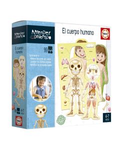 JUEGO EDUCA APRENDER ES DIVERTIDO EL CUERPO HUMANO +4 AÑOS