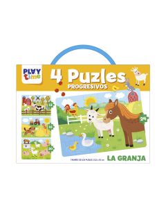 MALETIN PUZZLE IMAGILAND PLAYTIME PROGRESIVO LA GRANJA +2 AÑOS