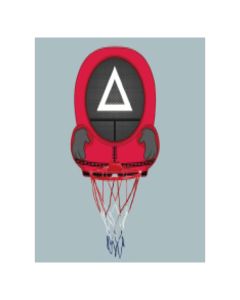 Imagen de canasta de baloncesto el Calamar PVC con balón triángulo 25,5 cm
