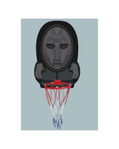 Imagen de canasta de baloncesto el Calamar PVC con balón líder 25,5 cm