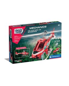 JUEGO CLEMENTONI CIENCIA Y JUEGO HELICOPTERO DE BOMBEROS +8 AÑOS