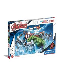 PUZZLE 104P CLEMENTONI SUPERCOLOR AVENGERS +6 AÑOS
