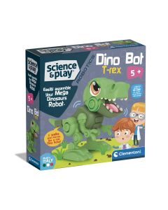 Imagen de dinobots T Rex ciencia y juego de Clementoni para niños de 5 años. A la venta en Novedades Marlu.