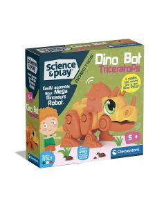Imagen de dinobots triceratops ciencia y juego de Clementoni para niños de 5 años. A la venta en Novedades Marlu.