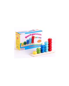 JUEGO SORT BACKGAMMON DE MADERA +3 AÑOS